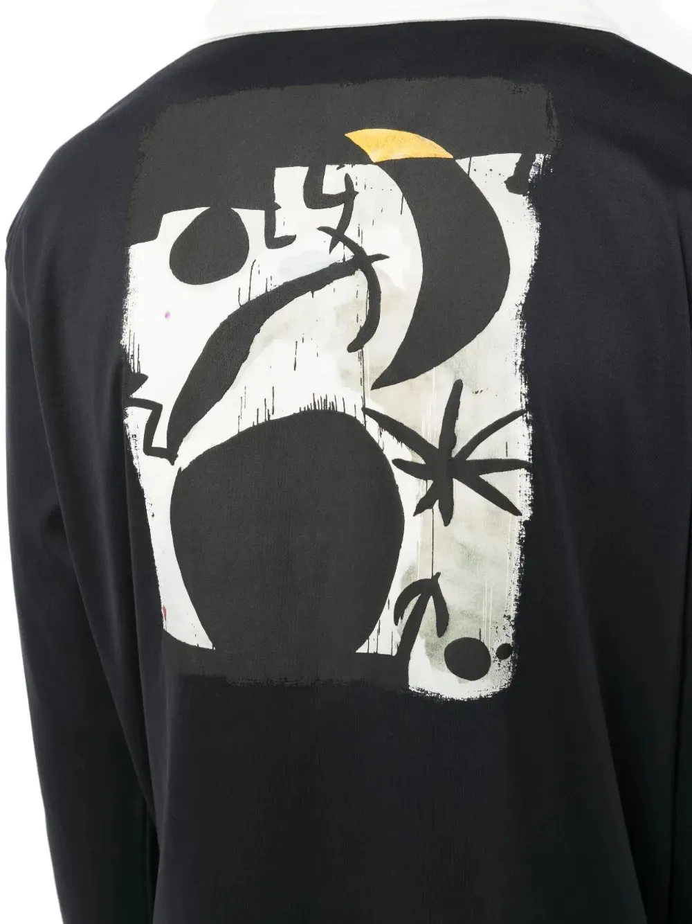Limitato V-neck Polo Shirt In Black
