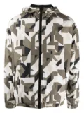 Karl Lagerfeld geometric-print hooded jacket - Green