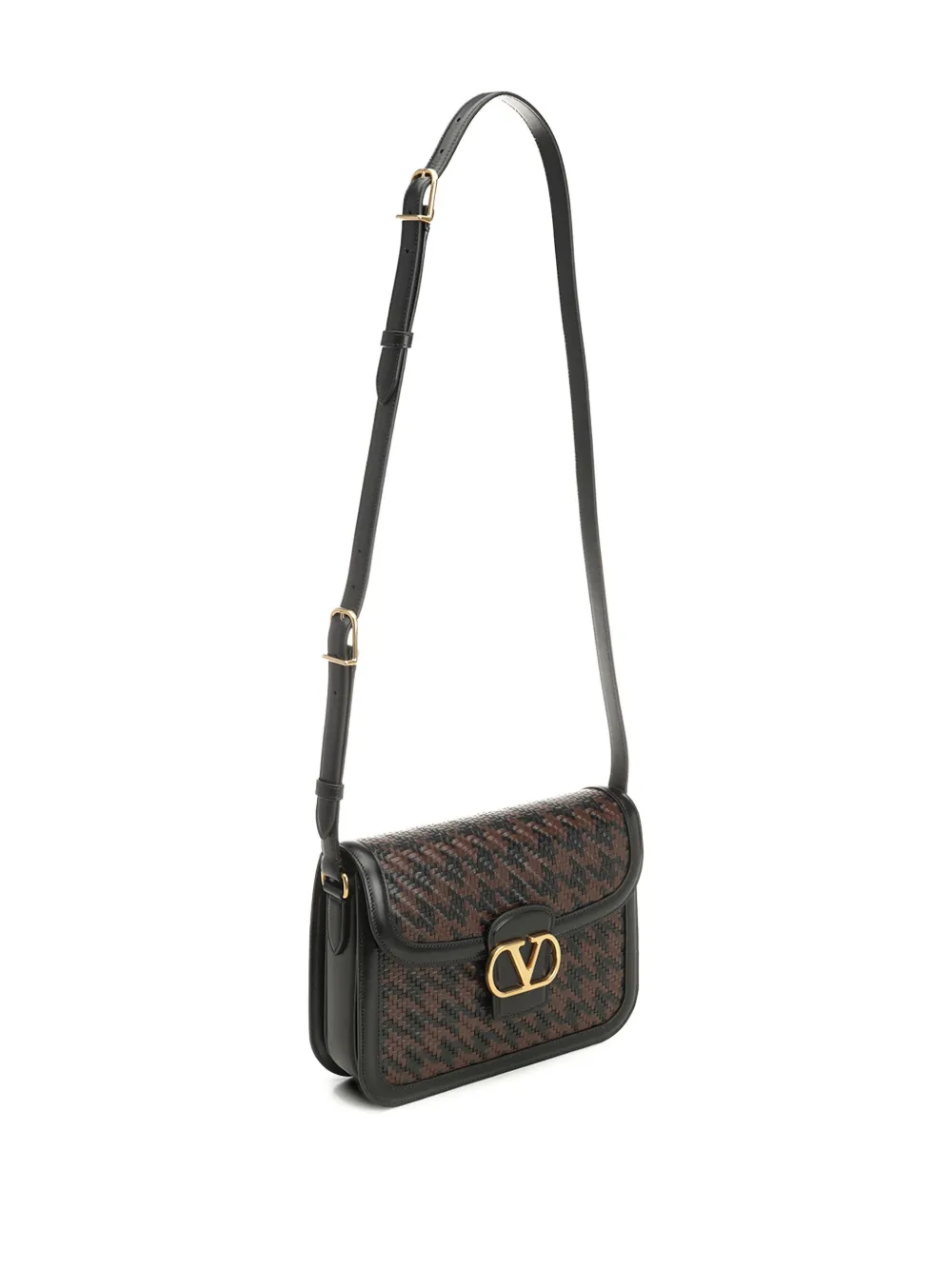 Valentino Garavani small 9TO5 leather shoulder bag Zwart