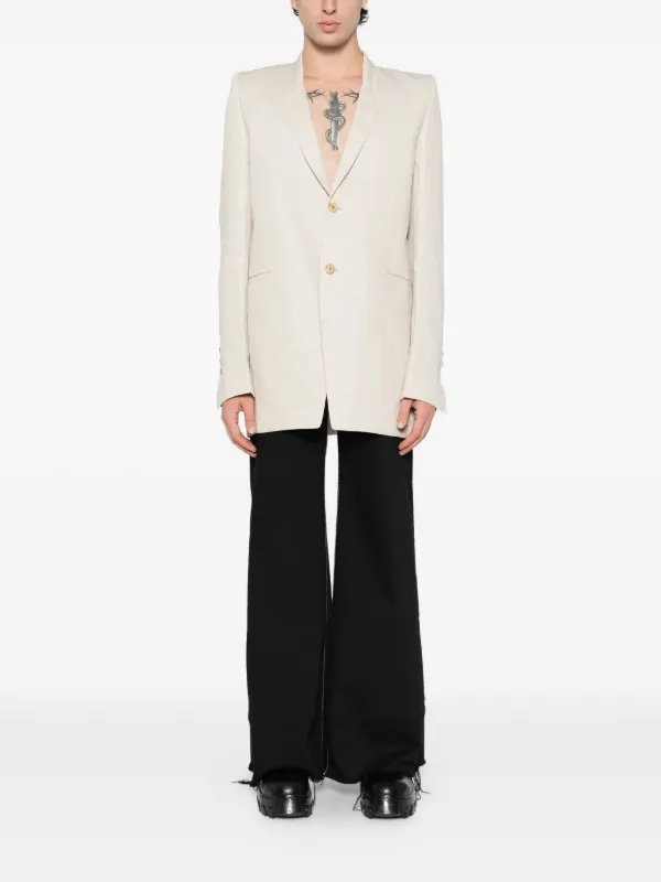 Rick Owens Dirt Blazer | Neutrals | FARFETCH