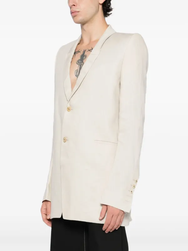 Rick Owens Dirt Blazer | Neutrals | FARFETCH