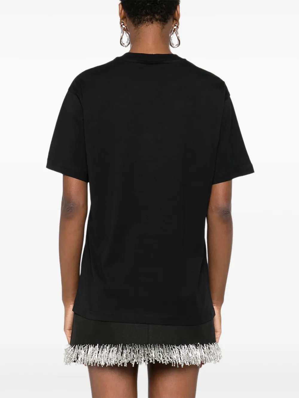 Moschino T-shirt met ronde hals Zwart