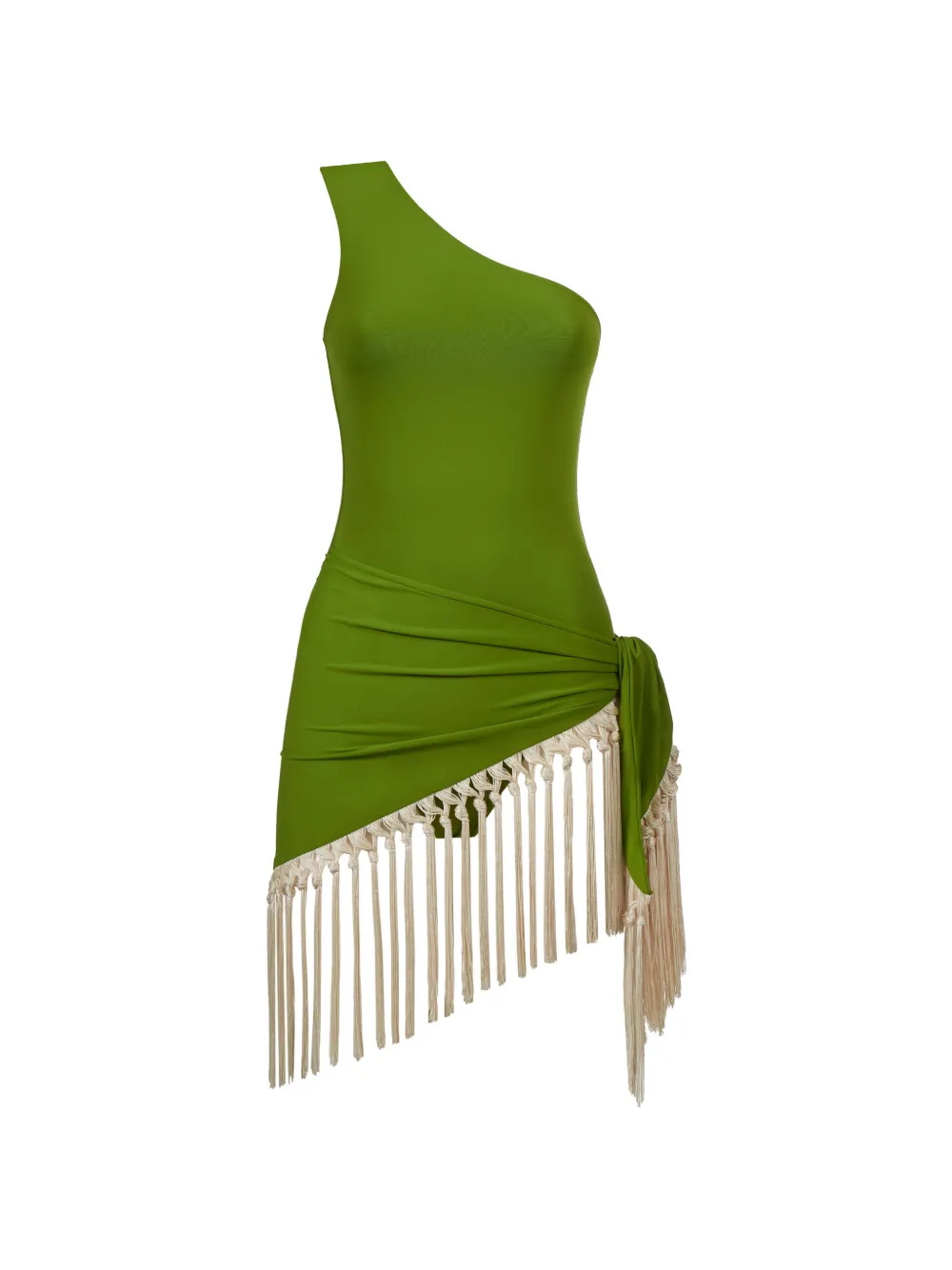 Taller Marmo maillot de bain frangé Yacare à une épaule - Vert Taller Marmo maillot de bain frangé Yacare à une épaule - Vert