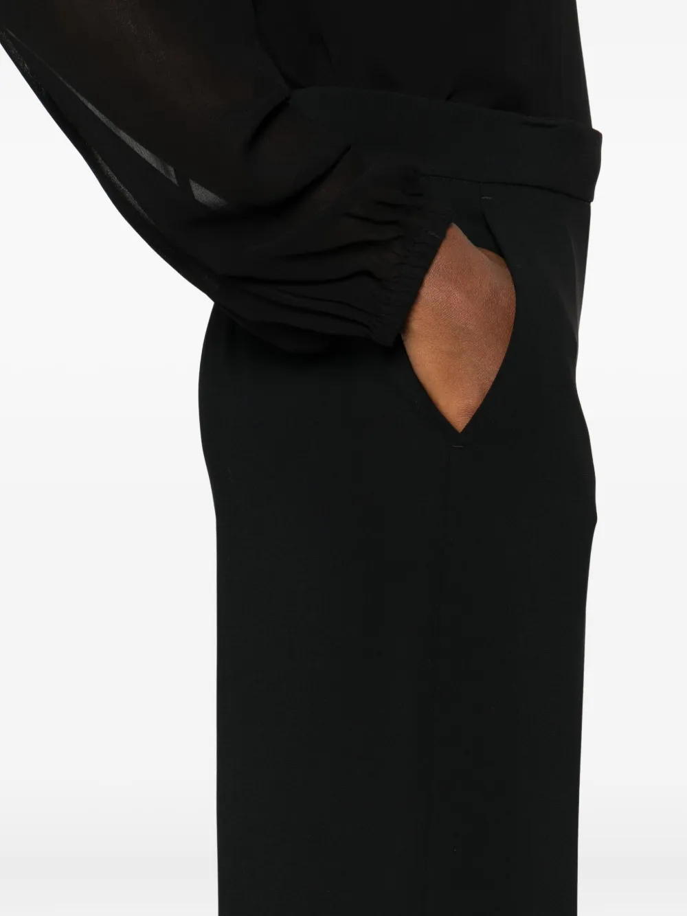 TWINSET straight-leg trousers Zwart
