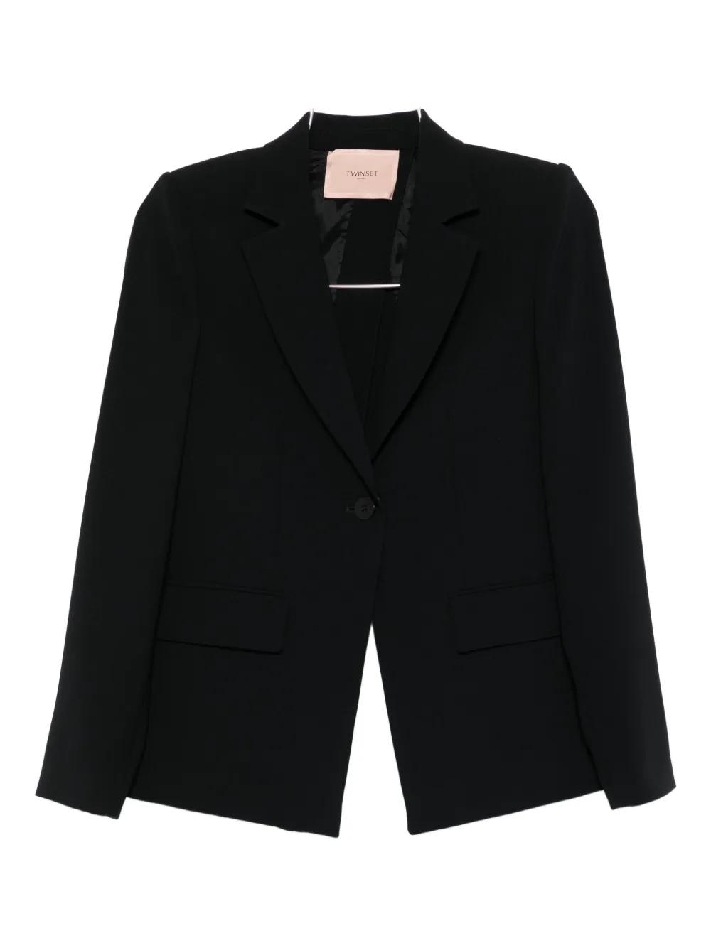 Twinset Single-breasted Blazer In Black