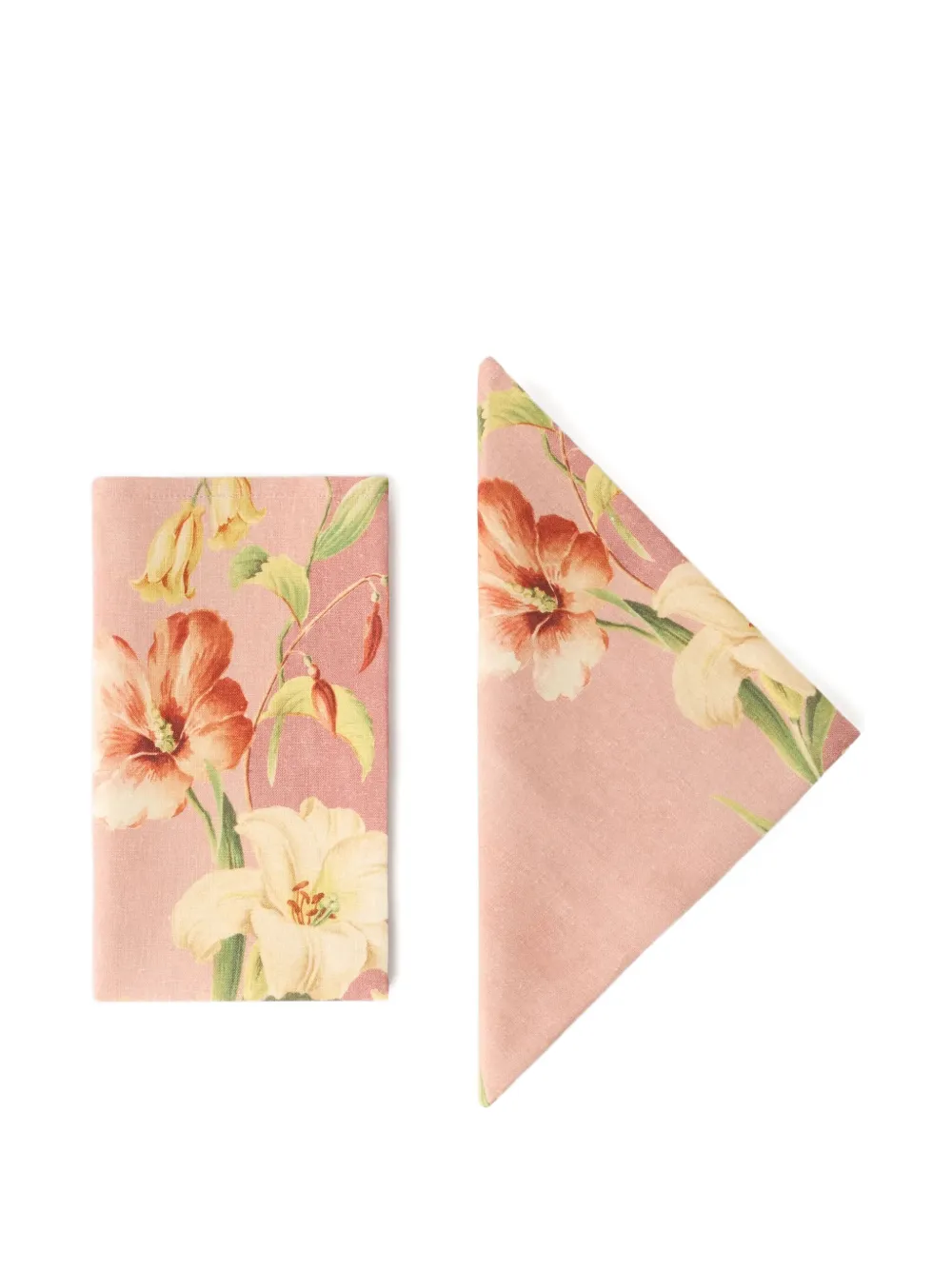 Cabana Ibiscus Colony linen napkins (set of four) | Pink | Image 1