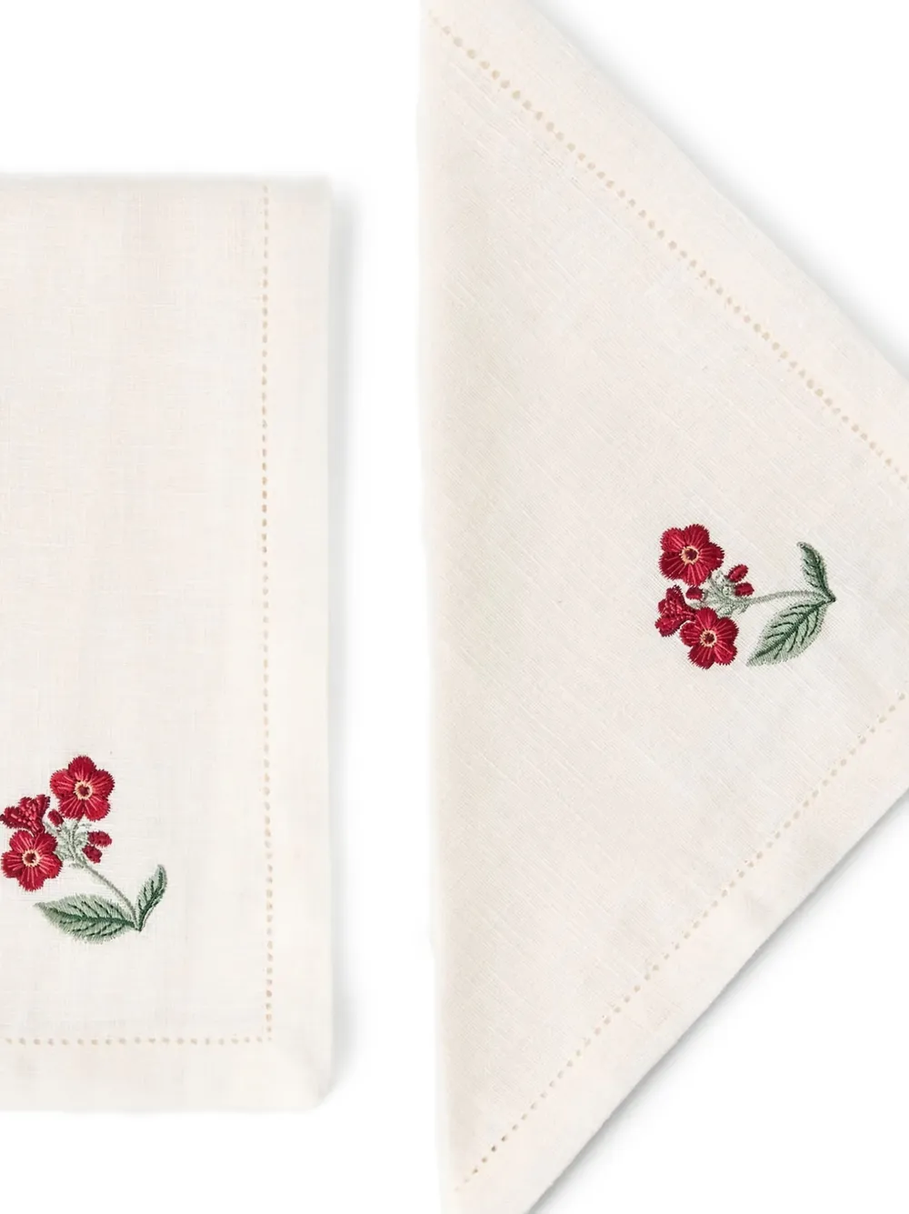 Cabana Floral Medley embroidered linen napkins (pack of six) | Tableware | Image 2