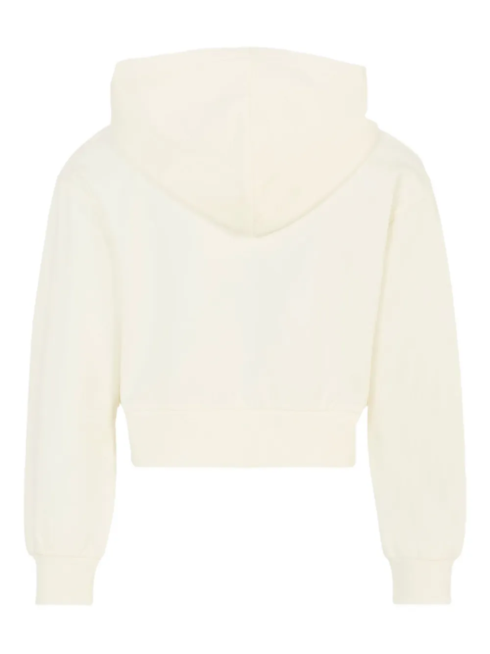 Moschino Kids Hoodie met teddyprint en rits Beige