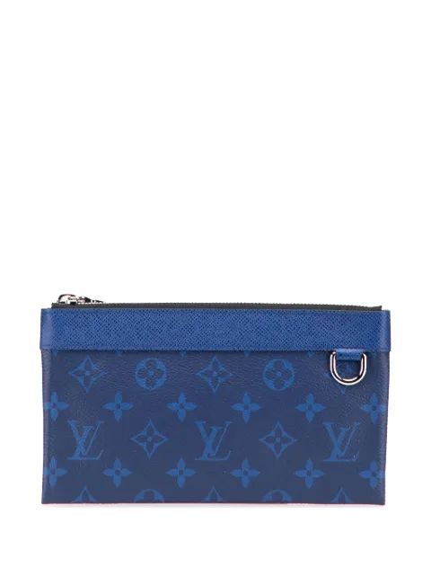 Louis Vuitton Pre-Owned 2019 Monogram Taigarama Pochette Discovery PM clutch bag