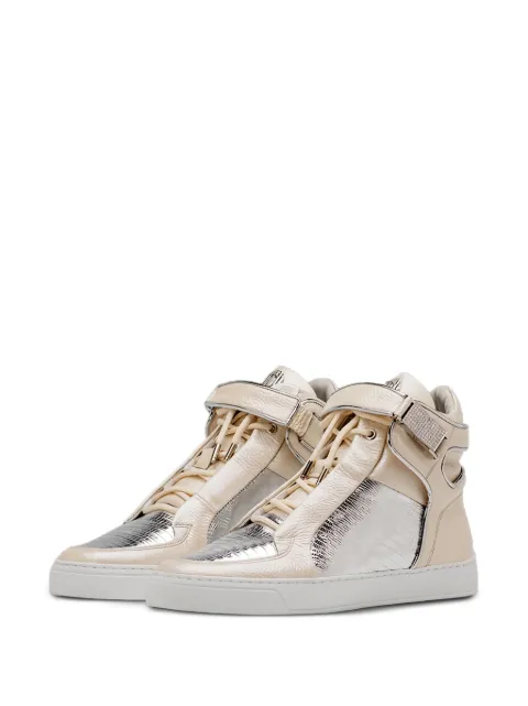Leandro Lopes Mosh diamond-embellished high-top sneakers
