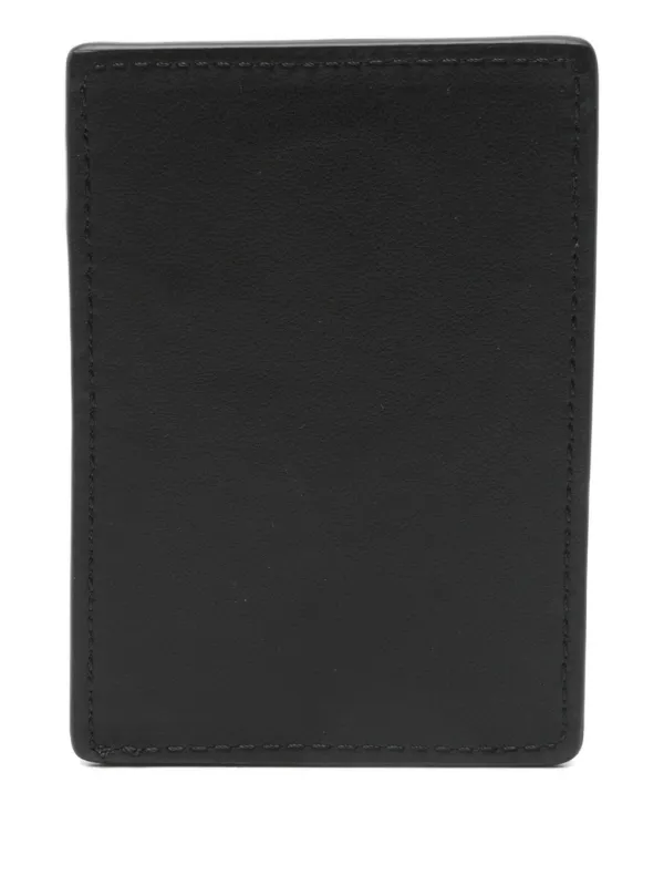 Alexander McQueen McQueen Magnetic Leather Card Holder | Black