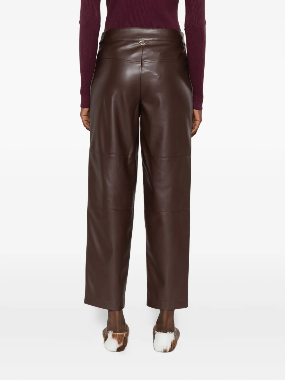 TWINSET panelled trousers Bruin