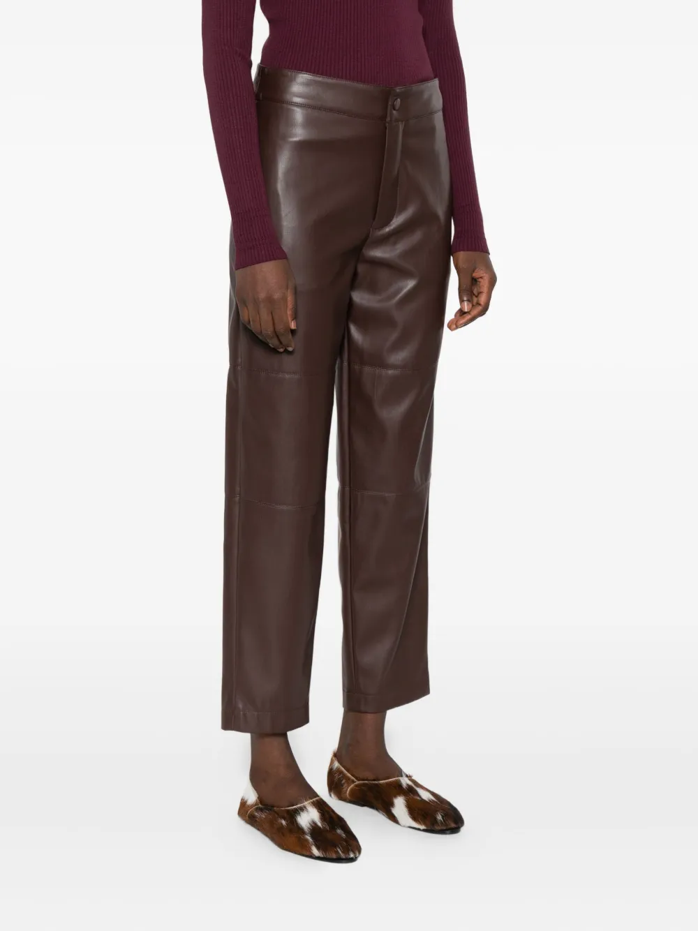 TWINSET panelled trousers Bruin