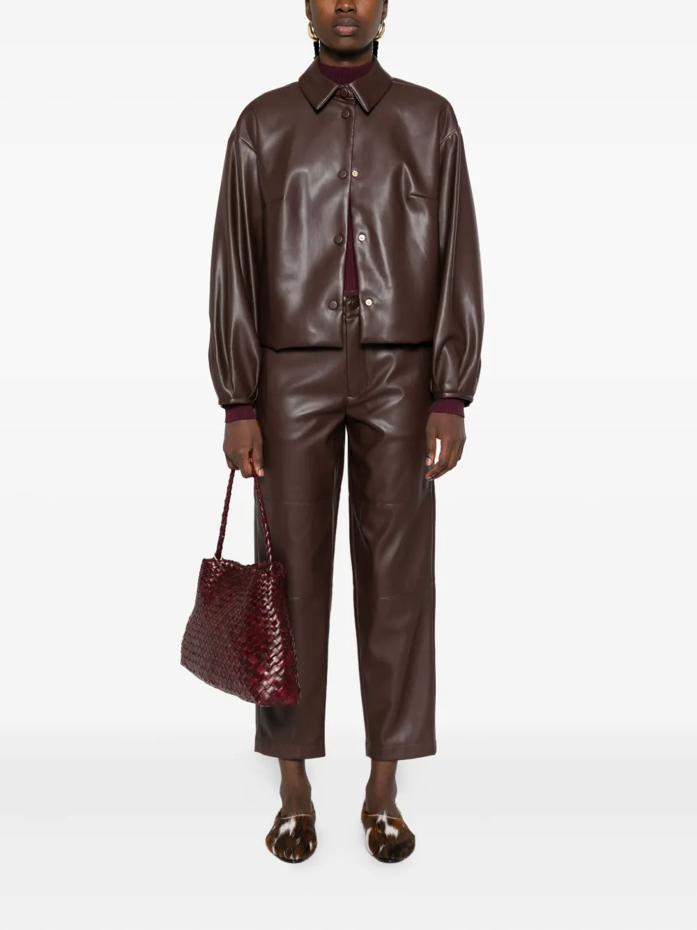 TWINSET panelled trousers - Bruin
