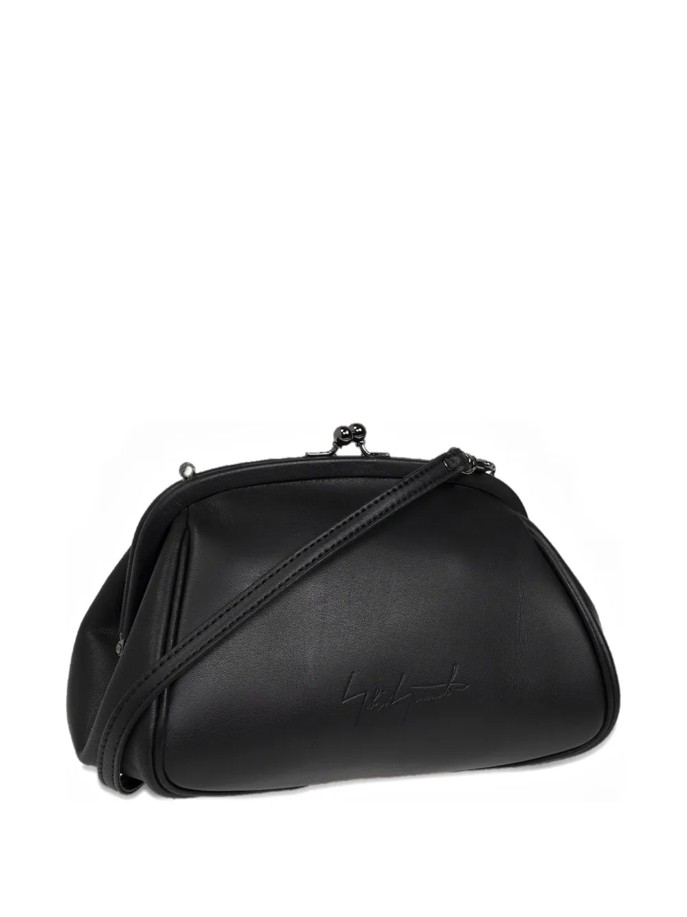 Discord Yohji Yamamoto Wide Clasp-fastening Leather Clutch