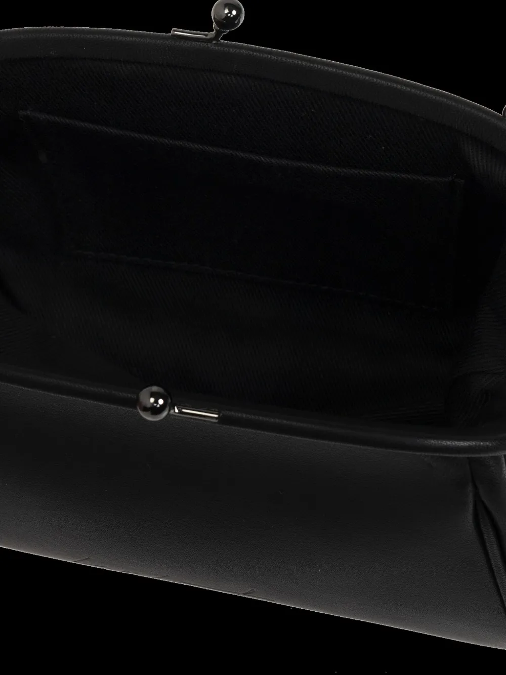 Discord Yohji Yamamoto Wide Clasp-fastening Leather Clutch
