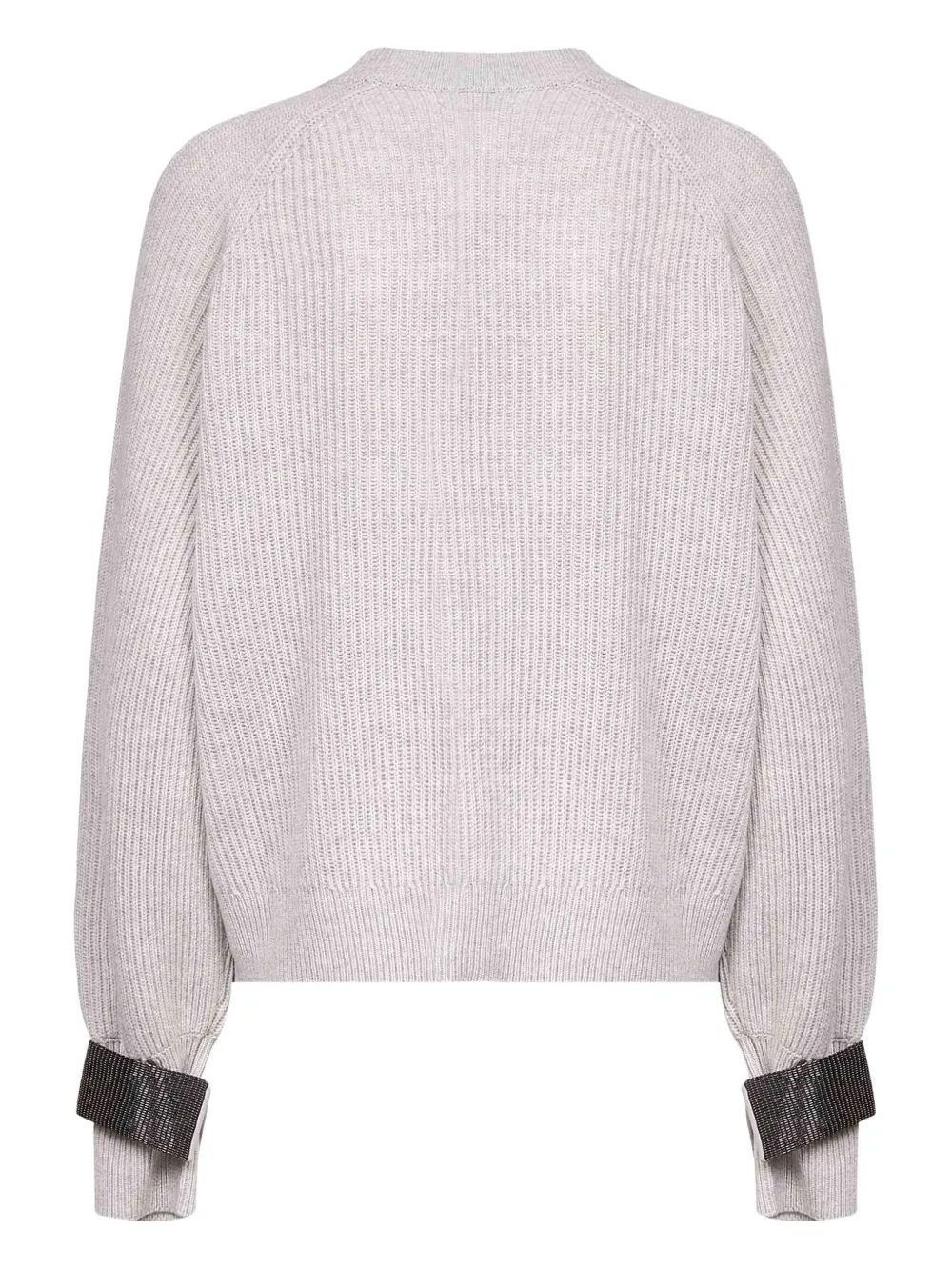Brunello Cucinelli Vest met geborduurde knoop Grijs