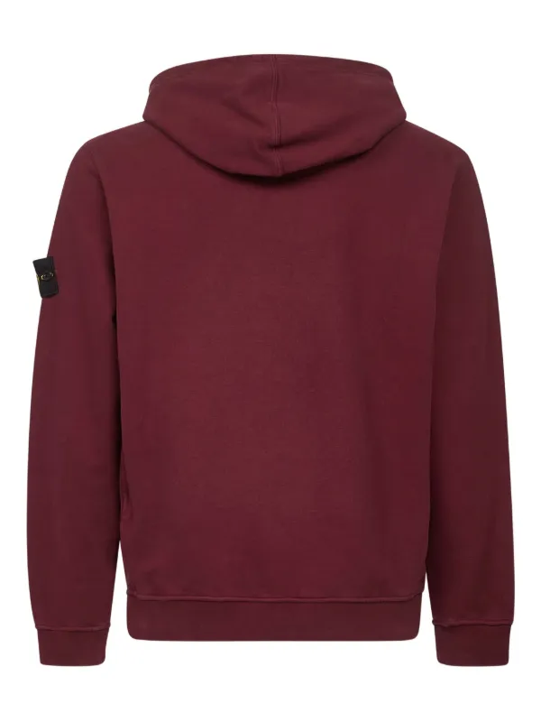 カンガルーポケットのパーカー 赤 Stone Island カンガルーポケット 