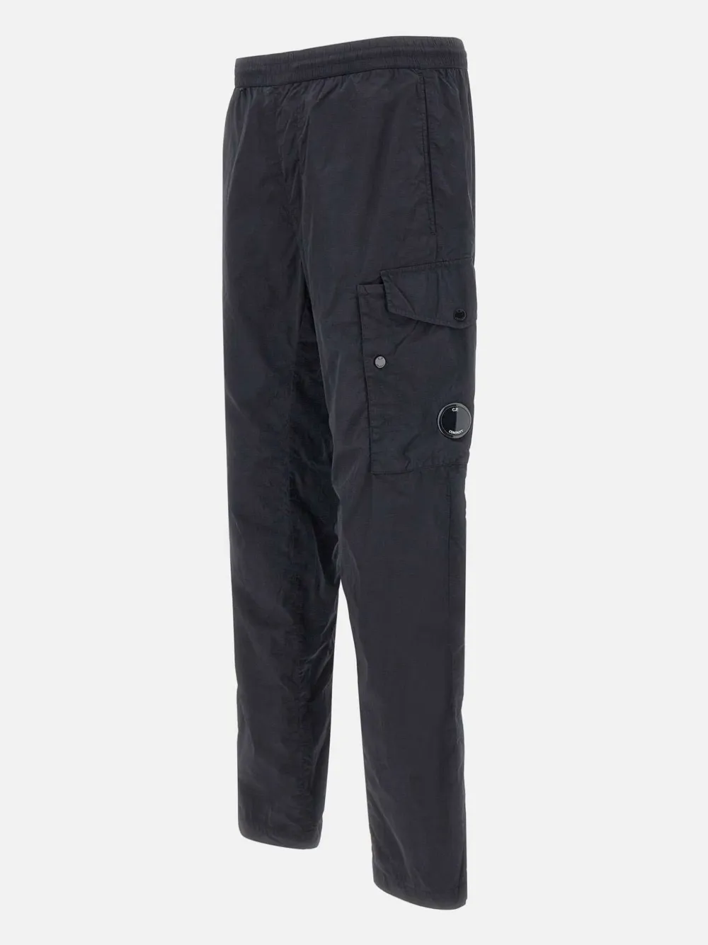 C.p. Company Lens-detail Cargo Pants In Black