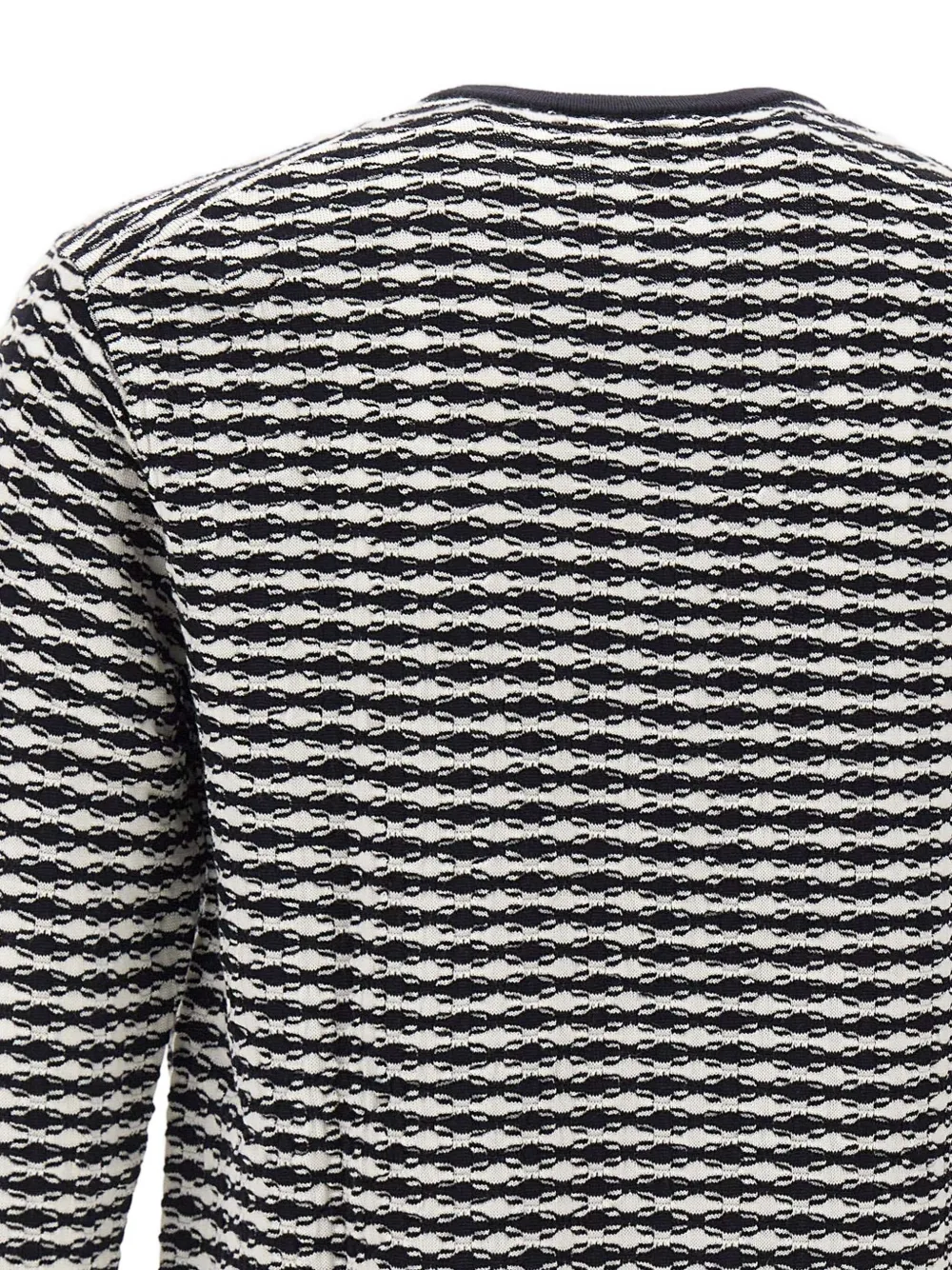 Emporio Armani Wollen trui met patroon Zwart