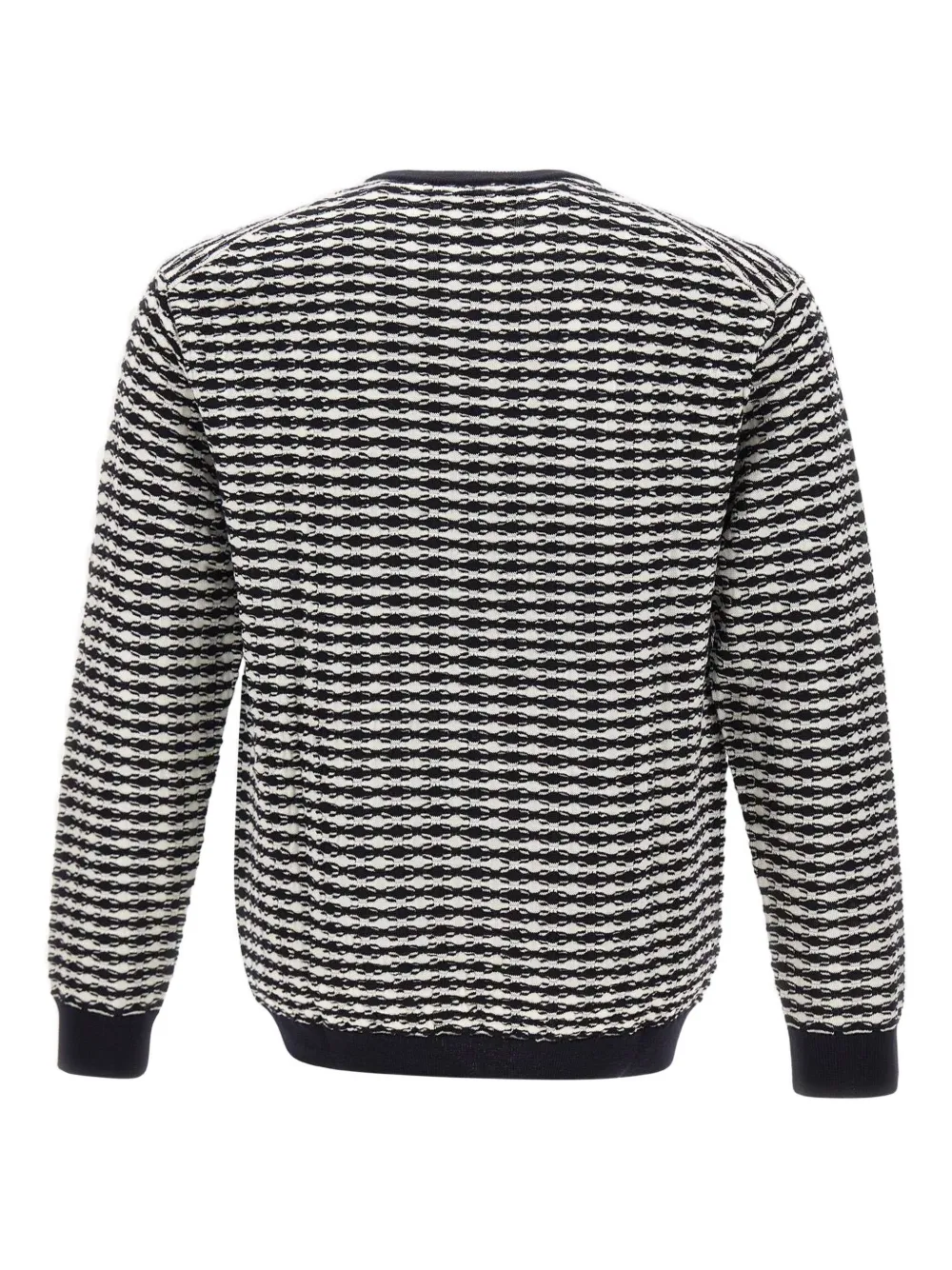 Emporio Armani Wollen trui met patroon Zwart