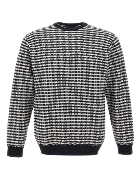 Emporio Armani patterned wool sweater