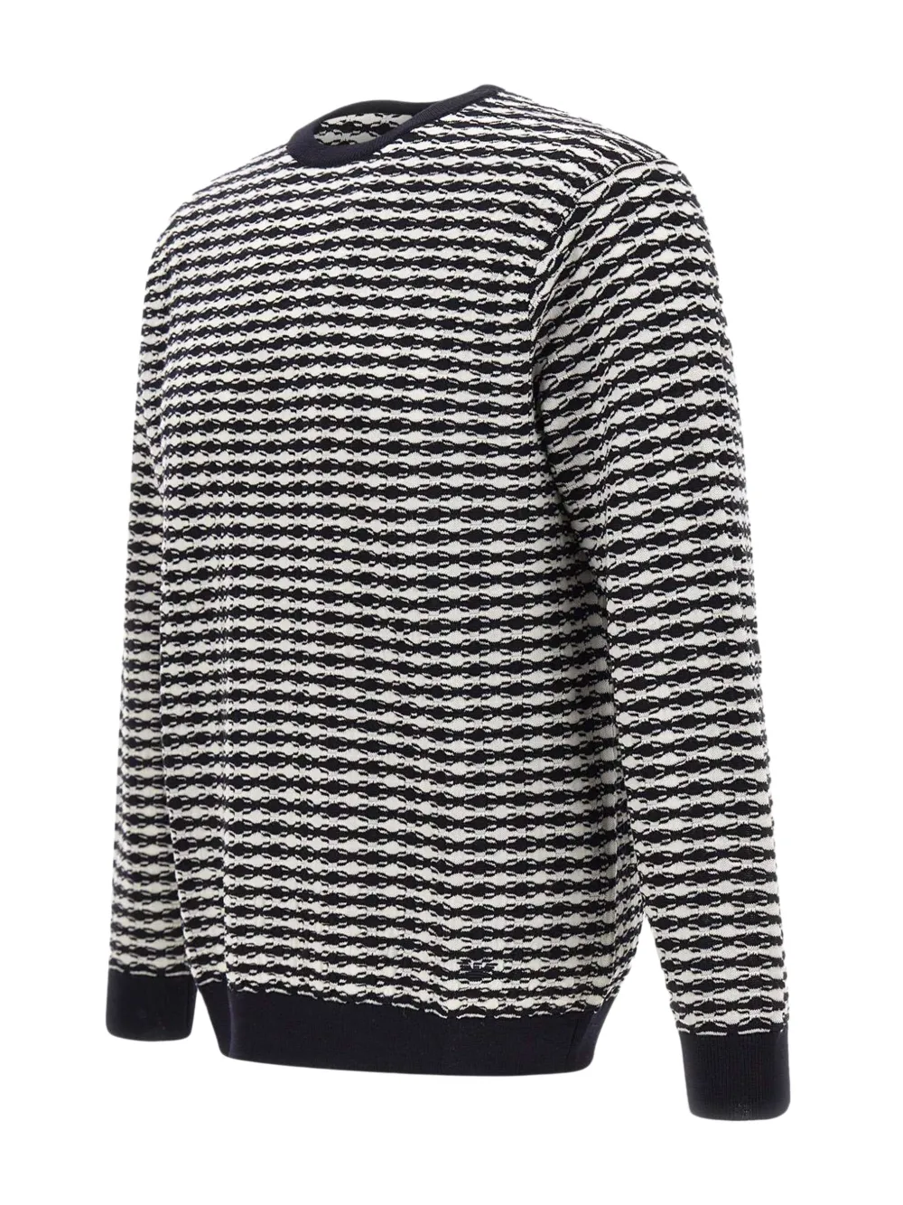 Emporio Armani Wollen trui met patroon Zwart