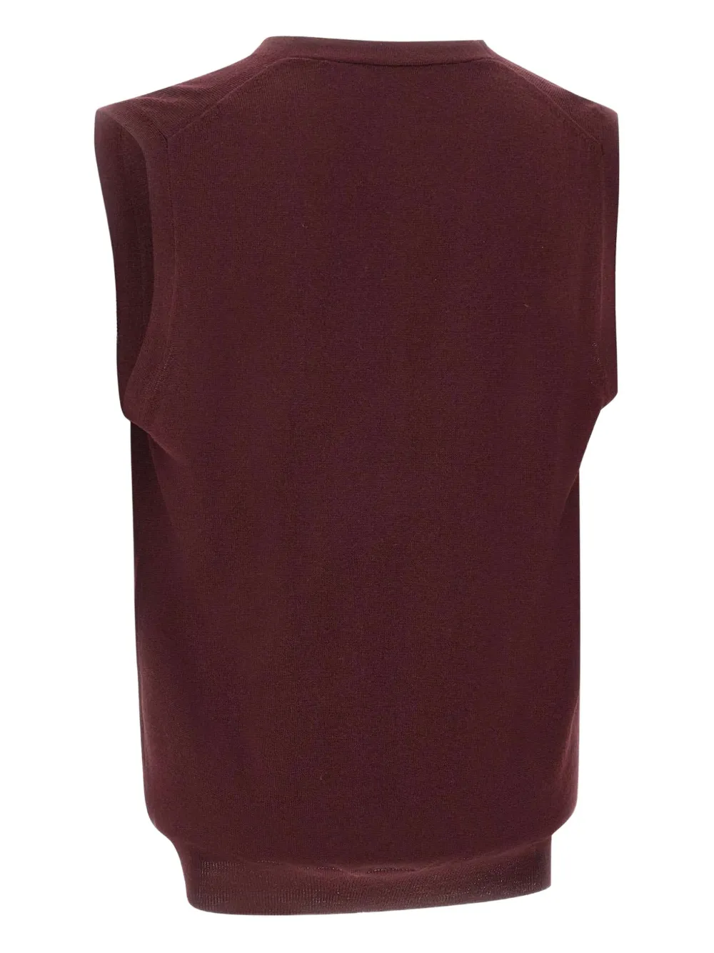 Gran Sasso Wollen vest met knopen Rood