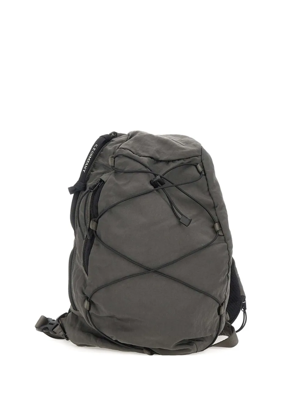 Nylon B lens-detail drawstring cross body