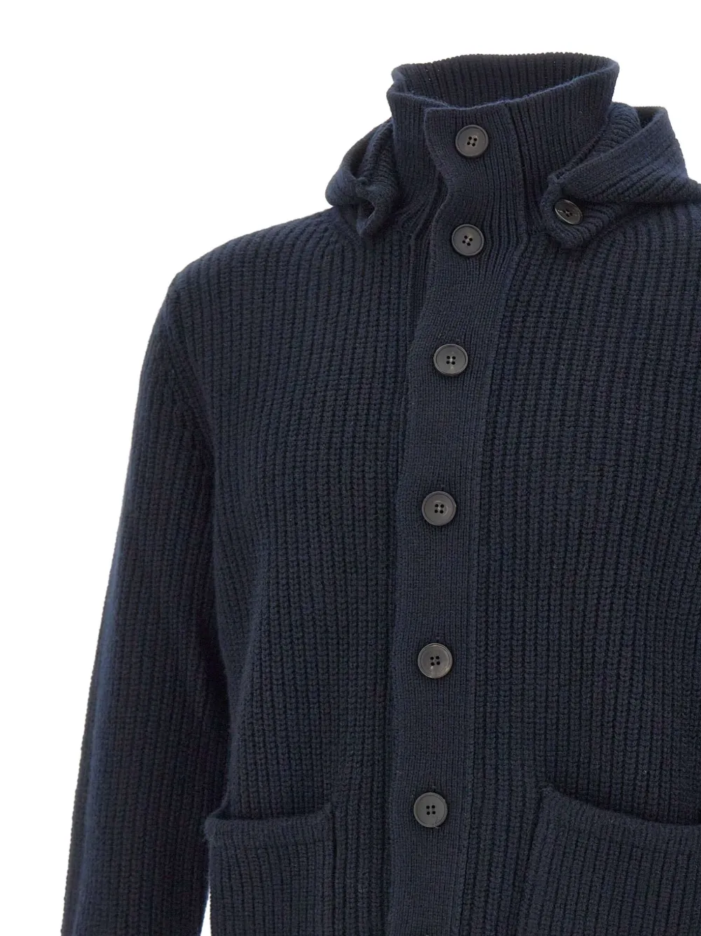 Filippo De Laurentiis Geribbeld vest Blauw