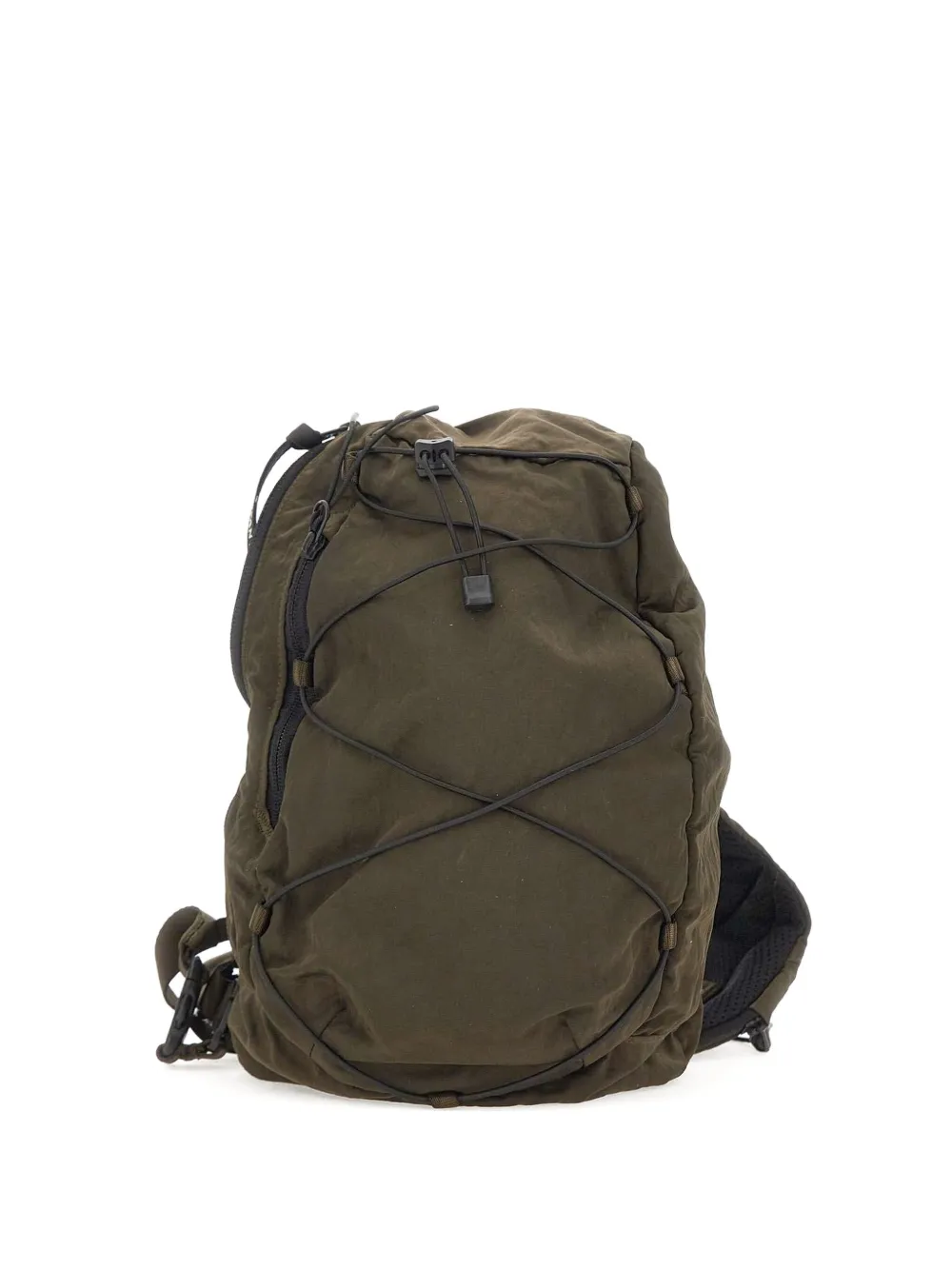 C.P. Company Lens-detail drawstring backpack Groen