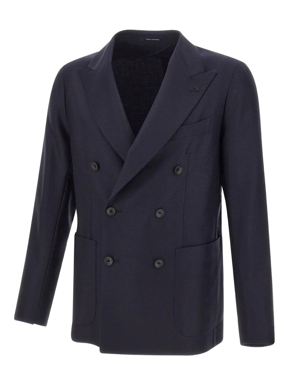 Tagliatore peak-lapel double-breasted blazer Blauw