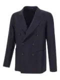 Tagliatore peak-lapel double-breasted blazer - Blue