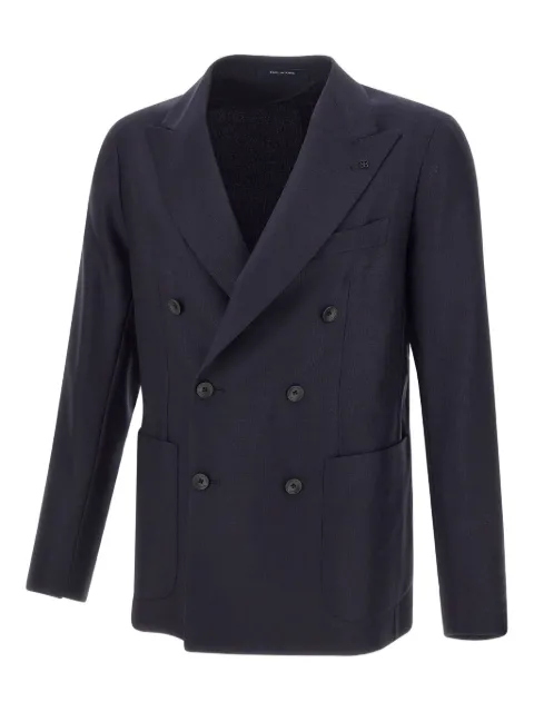 Tagliatore peak-lapel double-breasted blazer