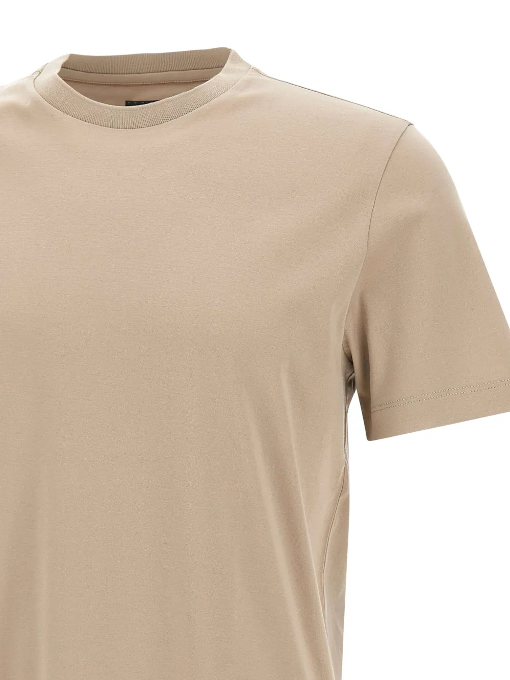 BOSS T-shirt met ronde hals Beige