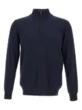 Kangra half-zip stand-collar sweater - Blue