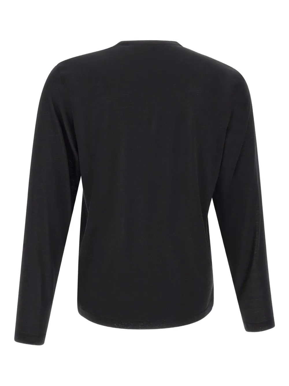Gran Sasso long-sleeve crew-neck sweater - Zwart