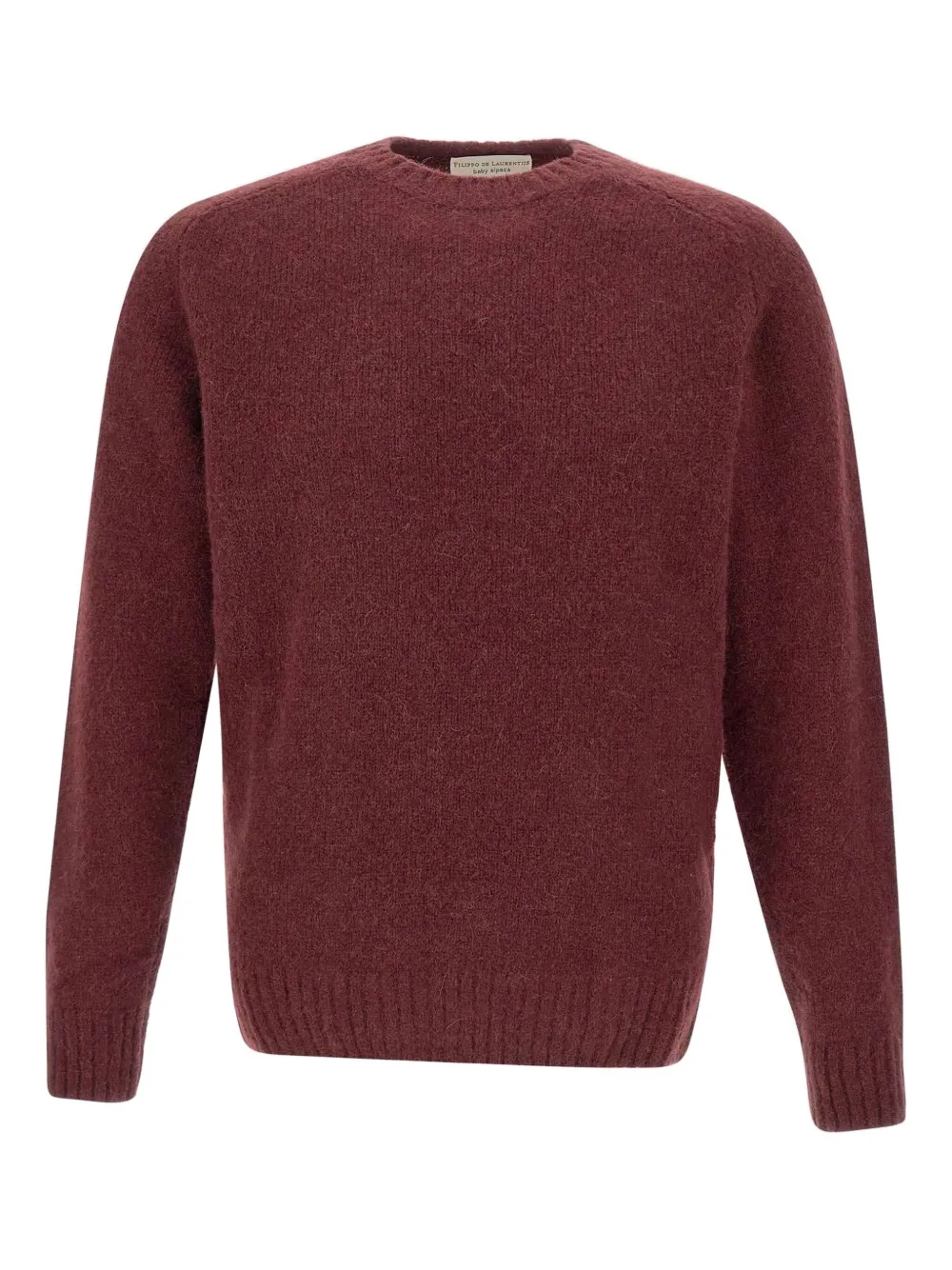 ribbed crew-neck sweater