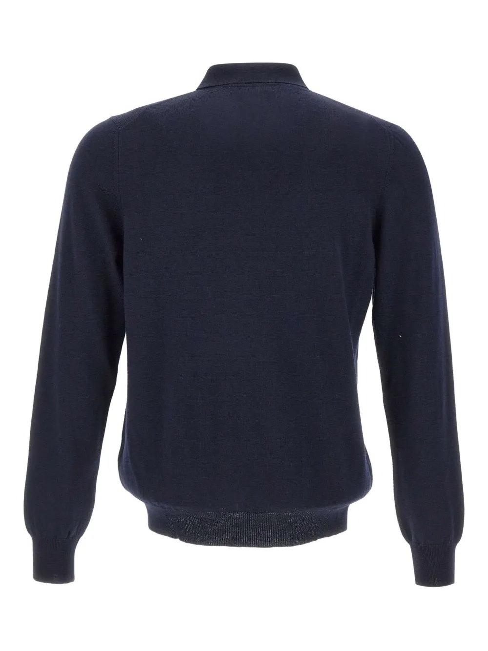 Gran Sasso long-sleeve three-button polo shirt - Blauw