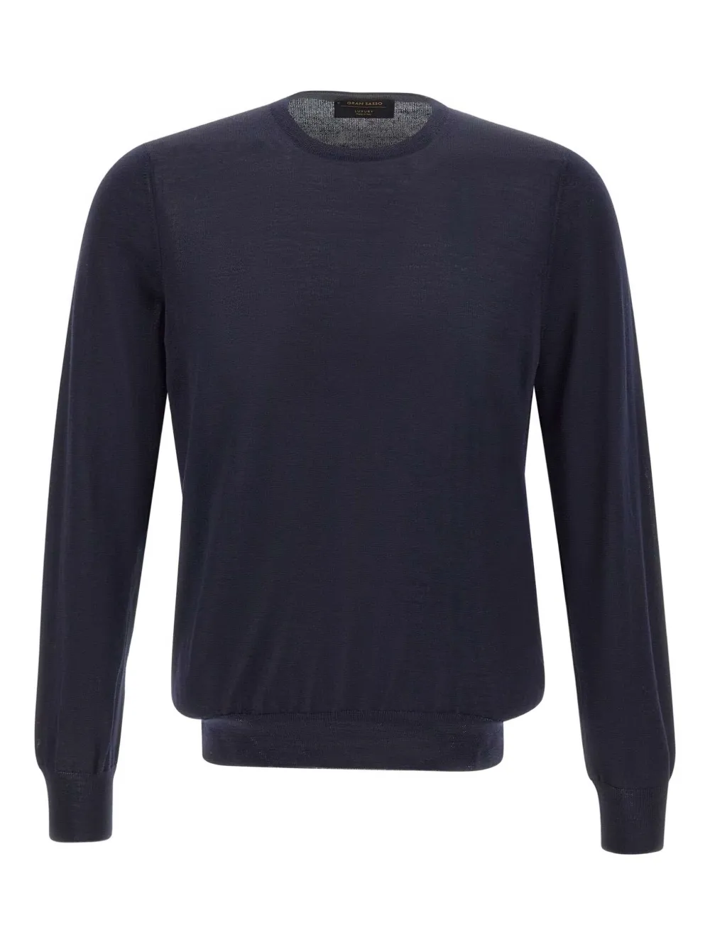 crew-neck ribbed-edge sweater
