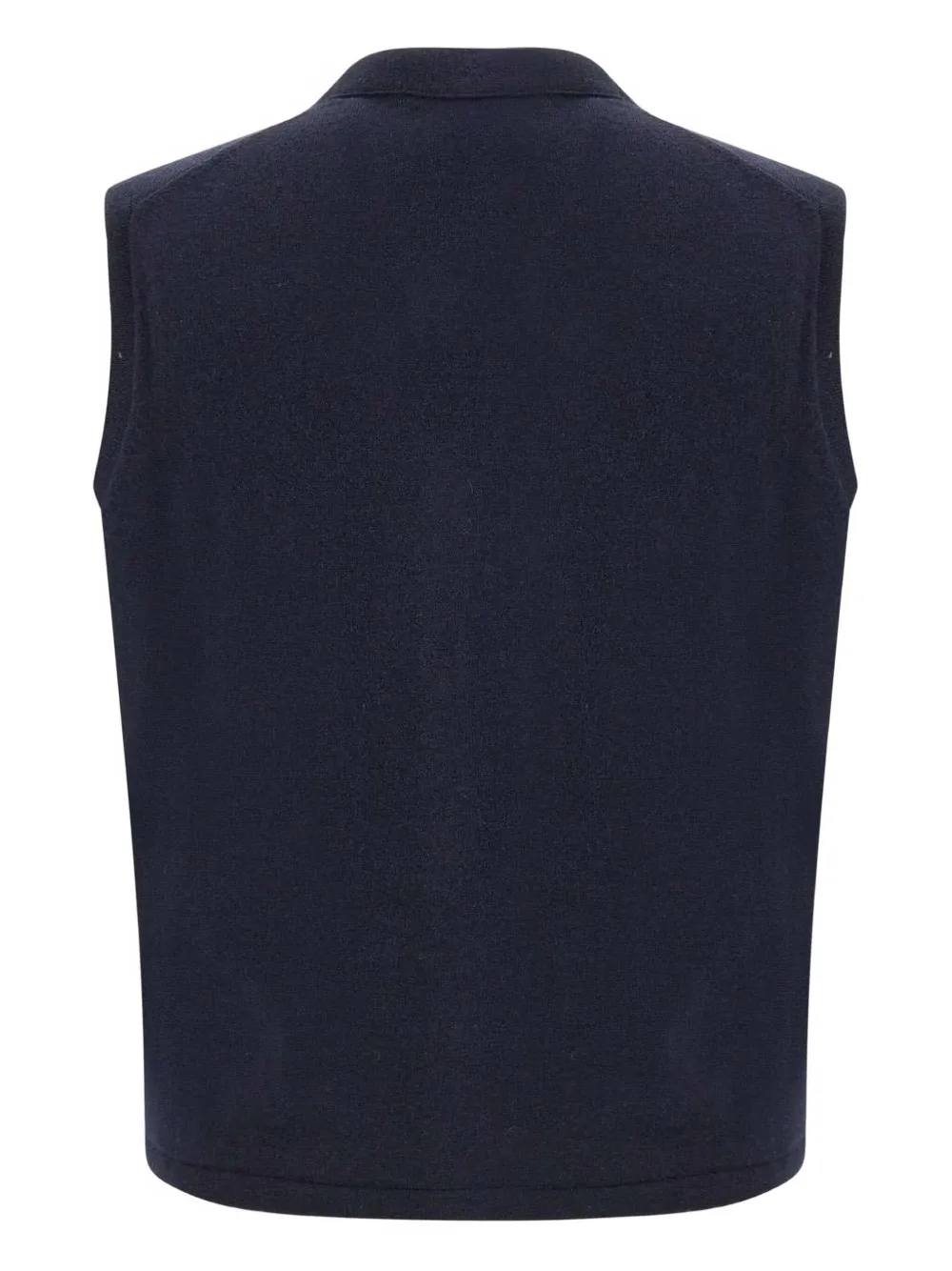 Kangra v-neck horn-button vest - Blauw