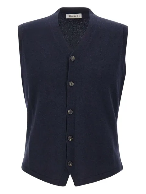 Kangra v-neck horn-button vest