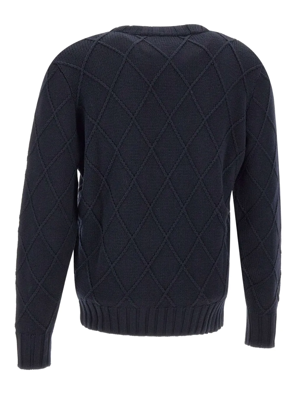 Filippo De Laurentiis diamond-weave crew-neck sweater - Blauw