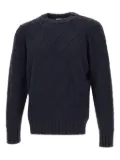 Filippo De Laurentiis diamond-weave crew-neck sweater - Blue