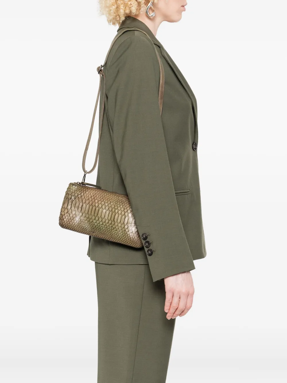 Reptile's House snakeskin zip-fastening crossbody bag | Image 2