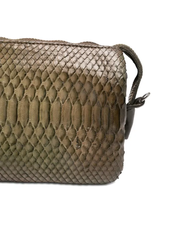 Sacs Bandoulieres Sac Effet Serpent Sac Bandoulière Noir Effet