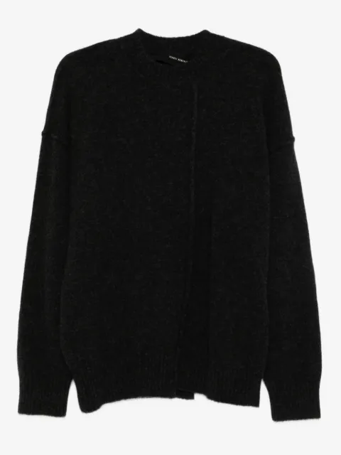 Isabel Benenato asymmetric-seam wool sweater