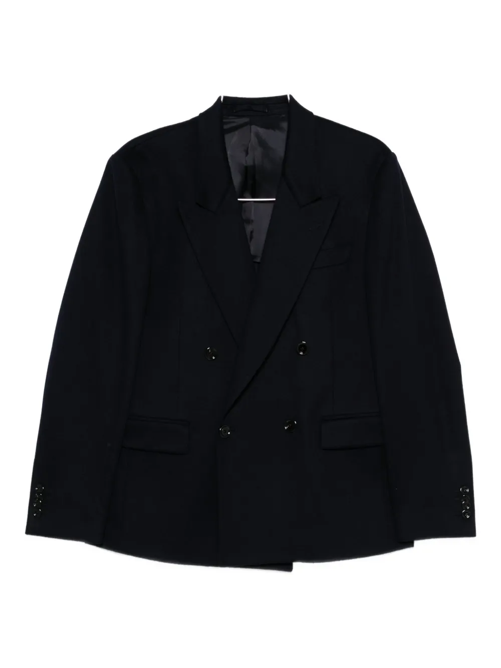 Lardini double-breasted wool jacket | Blue | Image 1