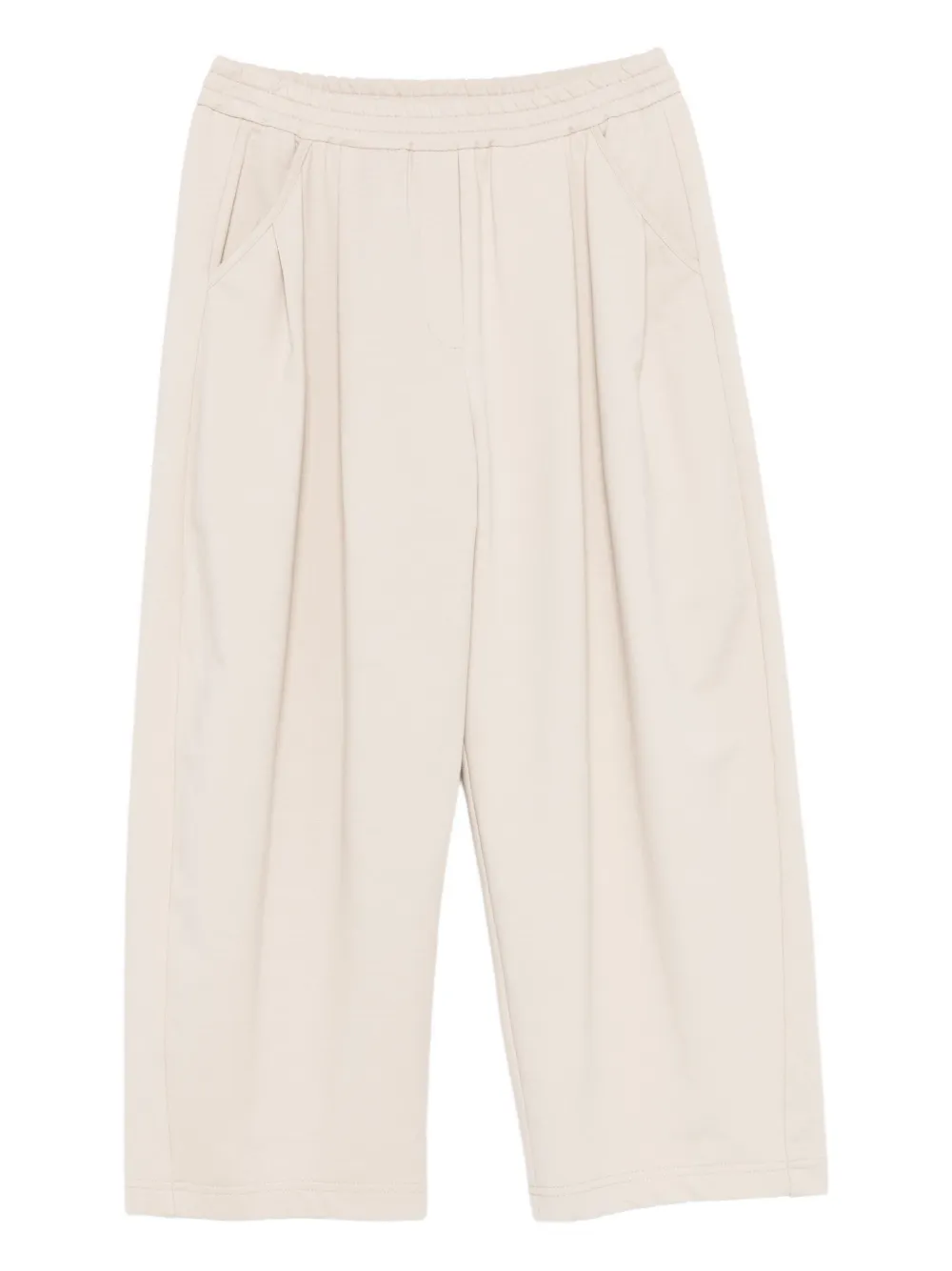 Brunello Cucinelli Kids pleated side-pocket trousers Beige