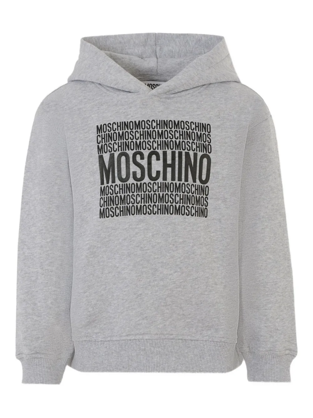 Moschino Kids Top met capuchon Grijs